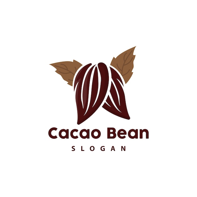 Vetor vintage cacao logo cacau fruit plant plant logo chocolate vetor para padaria abstract line art chocolate design