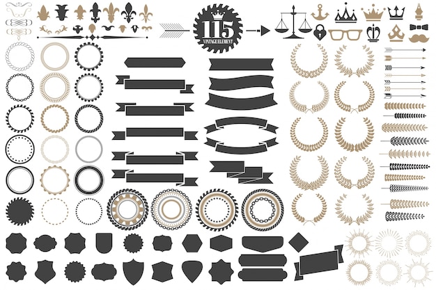 Vintage Retro Vector Logo para banner