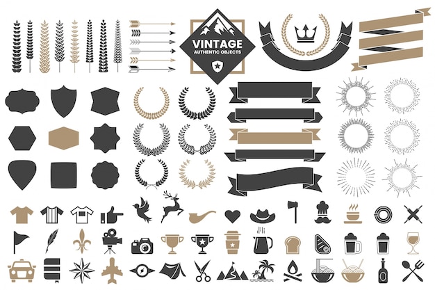 Vintage Retro Vector Logo para banner