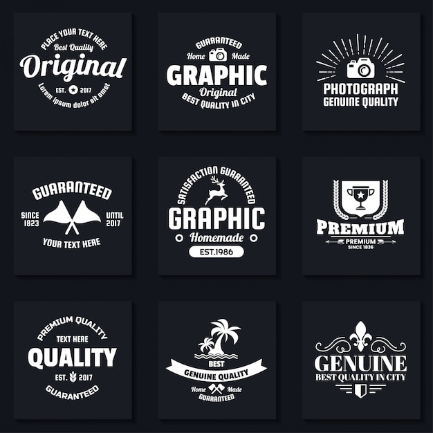 Vetor vintage retro vector logo para banner