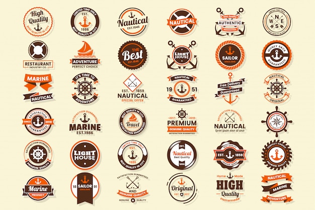 Vintage retro vector logo para banner