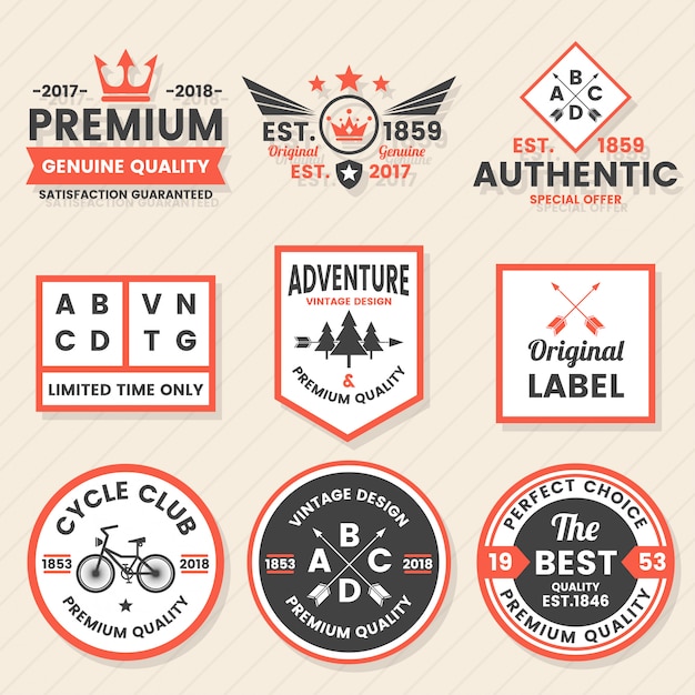 Vintage retro vector logo para banner