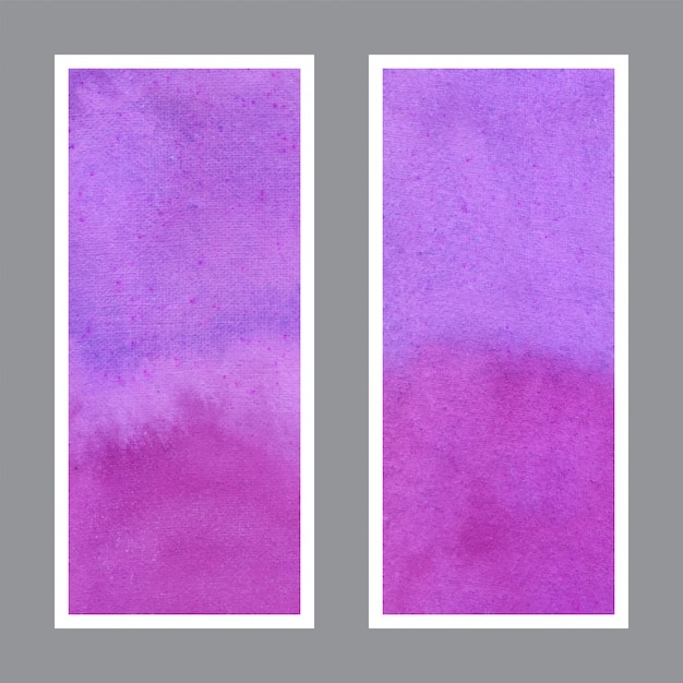 Violeta e magenta rollup banner fundo aquarela