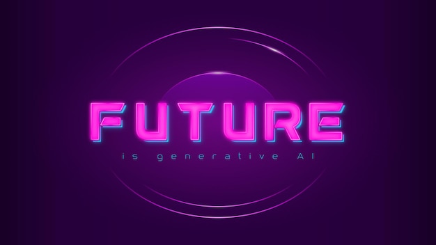 violeta roxo fundo abstrato futurista com uma sensação virtual futuro é generativo ai
