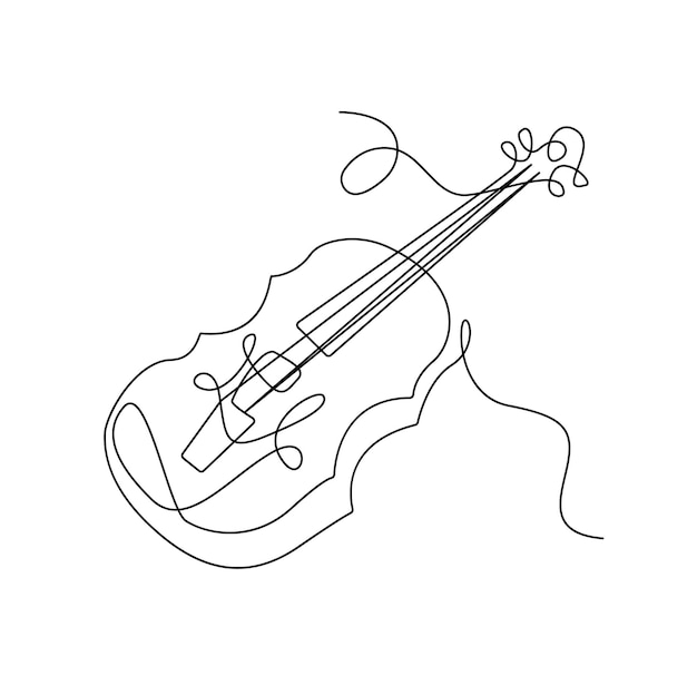 Violino no estilo de uma linha