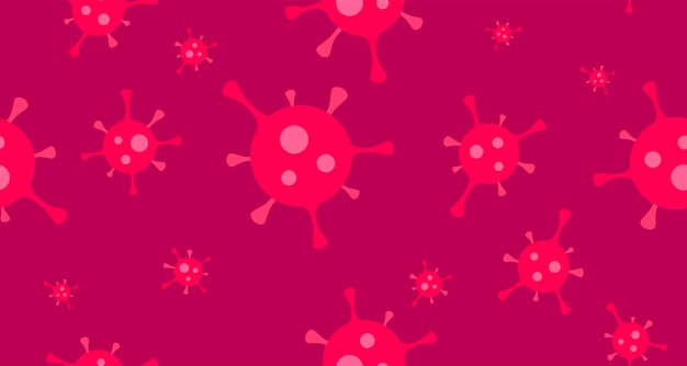 Vírus corona ou vírus da gripe sem fundo