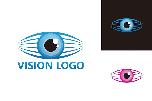 Vision logo template design vector, emblema, conceito de design, símbolo criativo, ícone