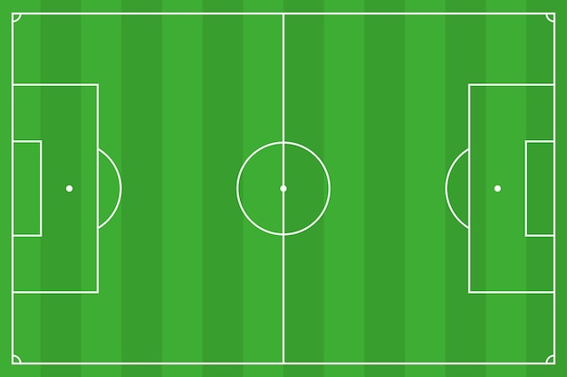 Vista de cima do campo de futebol
