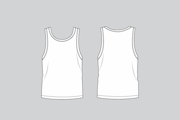 Vista frontal e traseira de uma camisola branca perfeita para maquetes de design e ilustrações de moda
