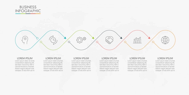 Visualização de dados corporativos. modelo de cronograma infográfico