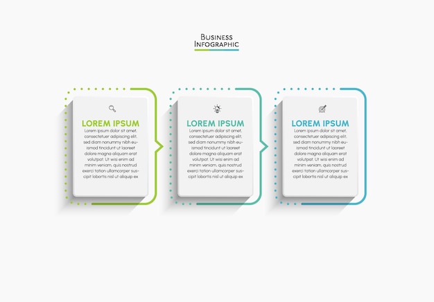 Visualização de dados de negócios. ícones de infográfico de linha do tempo projetados para modelo de plano de fundo abstrato