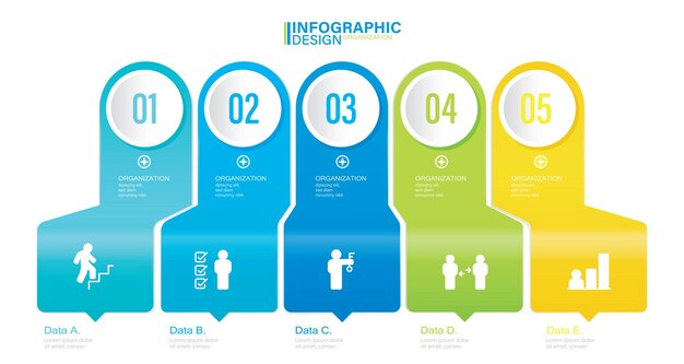 Visualização de dados de negócios infographic elements ilustração stock infográfico sucesso