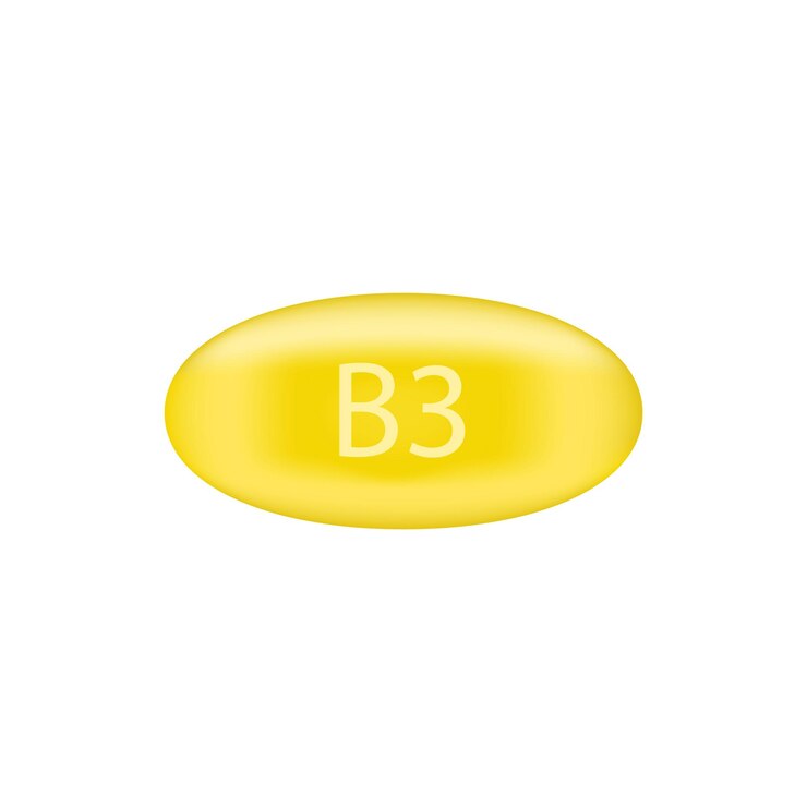 Vetor vitamina b3 vitamina saudável vitamina b3 ilustração vetorial eps 10