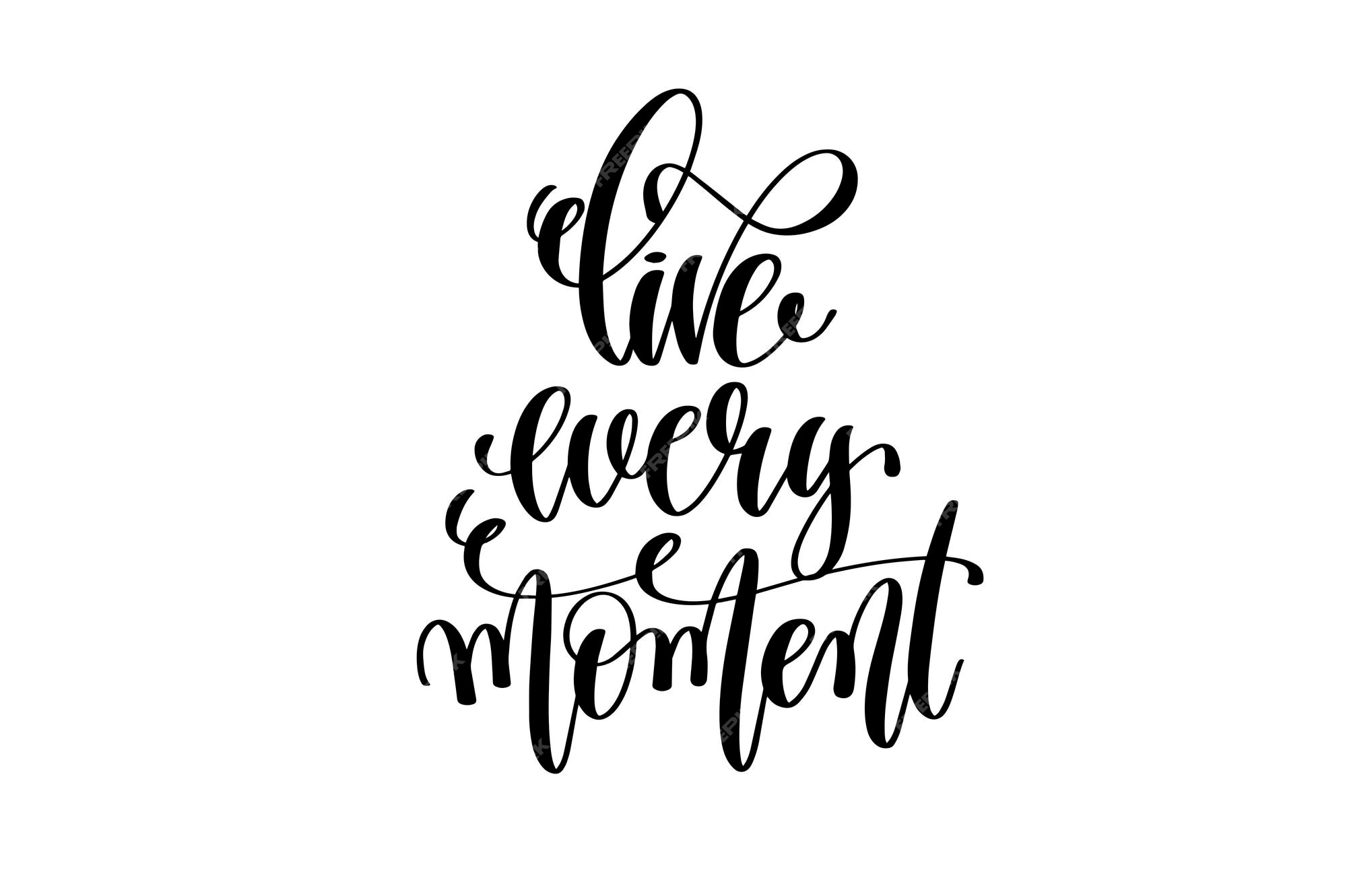 simplifique o texto vetorial escrito à mão da sua vida. lettering design de  citação motivacional para