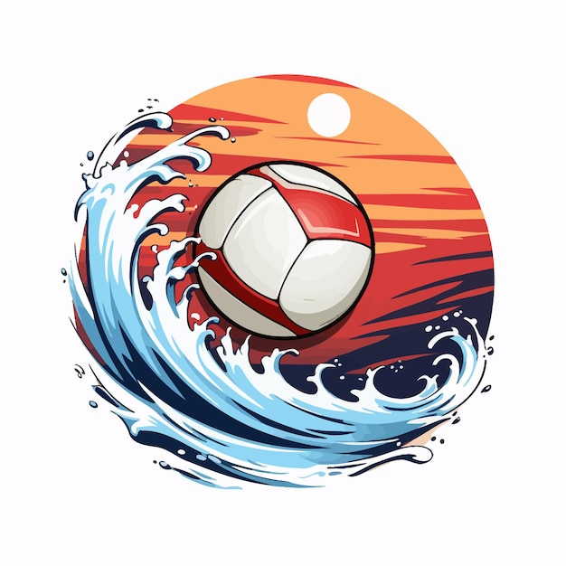 Vetor voleibol_plain_background_minimalistic_t-shirt