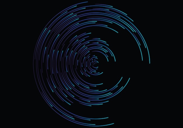 Vortex geométrico abstrato, linhas circulares do redemoinho