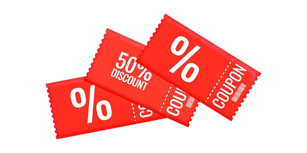 Voucher de desconto em venda de estilo 3D