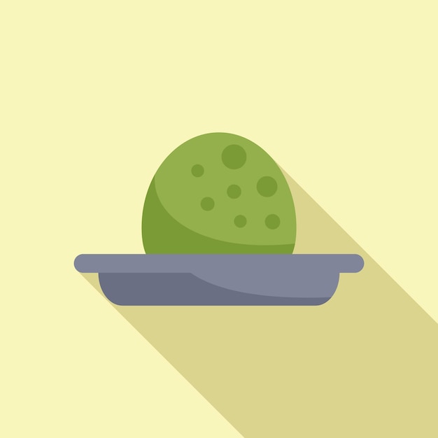 Wasabi bola de comida ícone vetor plano sinal de folha de vegetais comida refeição cozinha erva