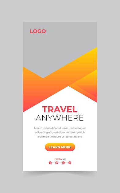 Vetor web banner e página de destino do webtemplate para viajar