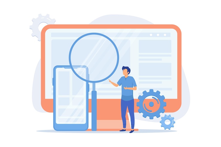 Vetor web design produção e manutenção design de interface gráfica responsivo engenharia de software