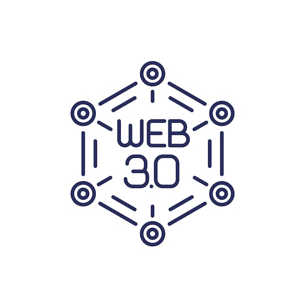 Web ícone de 30 linhas web descentralizada