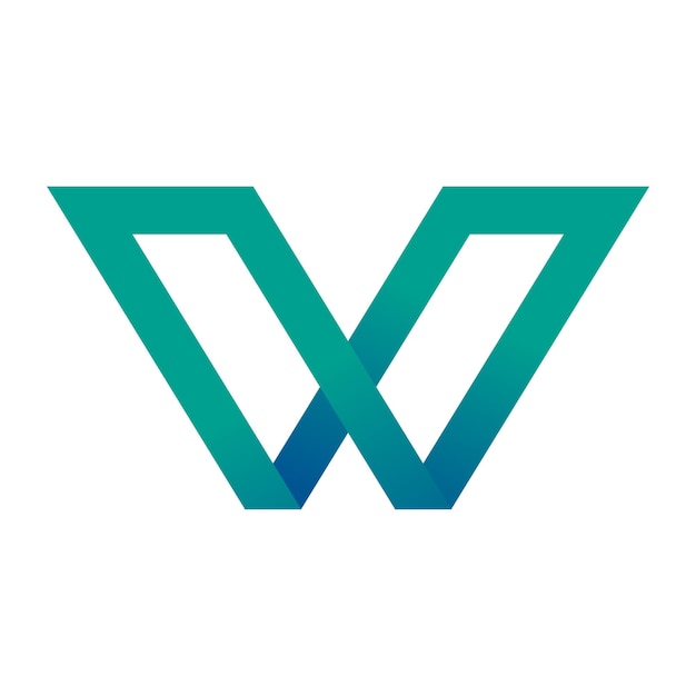 Web lline design de logotipo moderno em cores completas