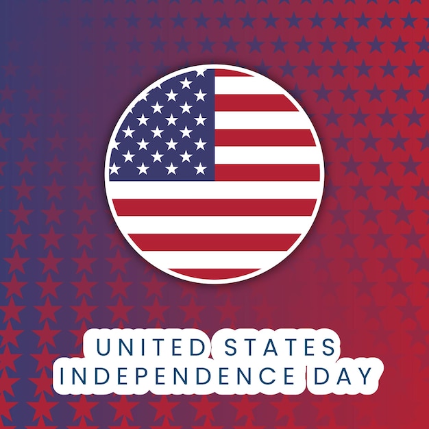 Web4th July America Day Happy Independate Day Bandeira americana no fundo branco