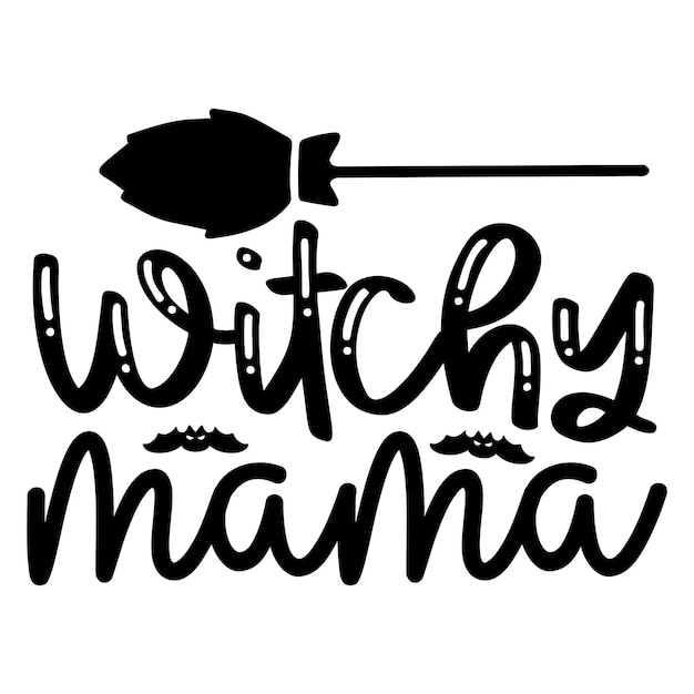 Vetor witchy mama svg