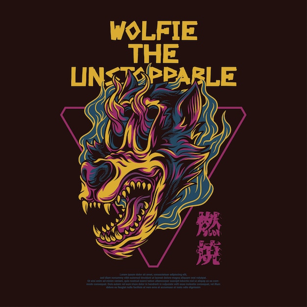 Wolfie a ilustração imparável