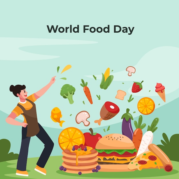 World_food_day_free_vector