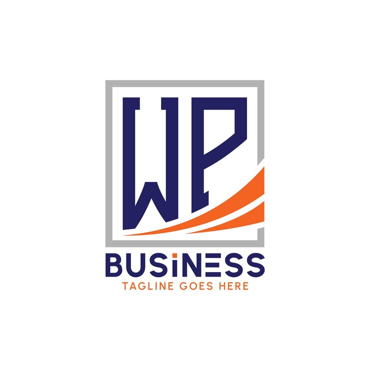 Vetor wp letter business logo logo moderno wp para marca corporativa logo de sucesso de crescimento wp
