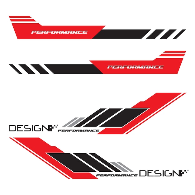 Vetor wrap design for car vectors sports stripes car stickers black color racing decalques for tuning_20230518