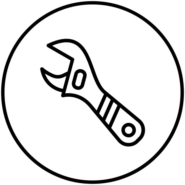 Vetor wrench vector icon illustration of tools iconset
