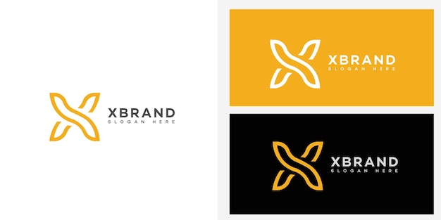 X Letra Logo Icon Brand Identity Sign Symbol Template (Template de Símbolo de Identidade da Marca)