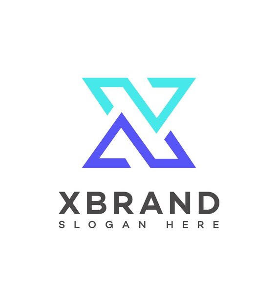 X Letra Logo Icon Brand Identity Sign Symbol Template (Template de Símbolo de Identidade da Marca)