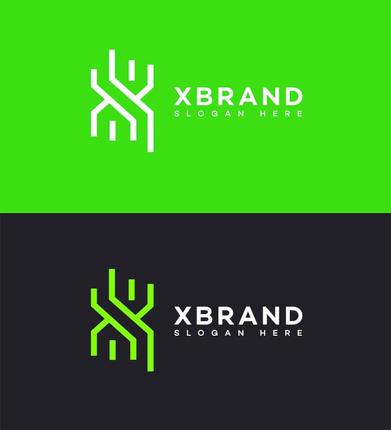 X Letra Logo Icon Brand Identity Sign Symbol Template (Template de Símbolo de Identidade da Marca)