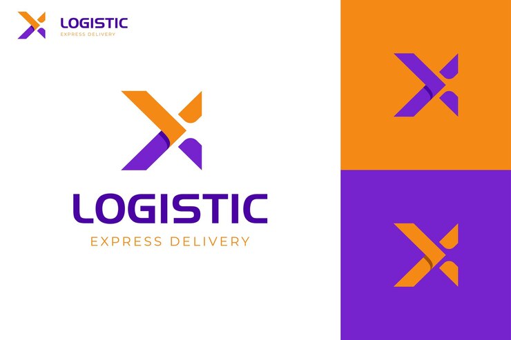 Vetor x letra próxima seta ícone de logotipo design direção direita símbolo para entrega expressa logística logotipo distribuição logotipo design