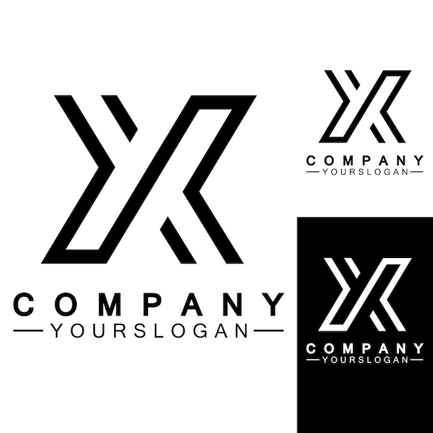 X letter logo template ícone ilustração vetorial design