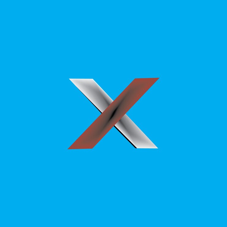 Vetor x letter logo template ícone ilustração vetorial design