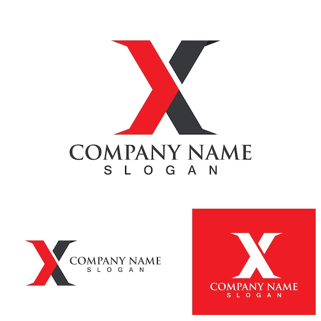 X letter logo template vector icon designxa