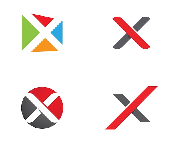 X letter template logo