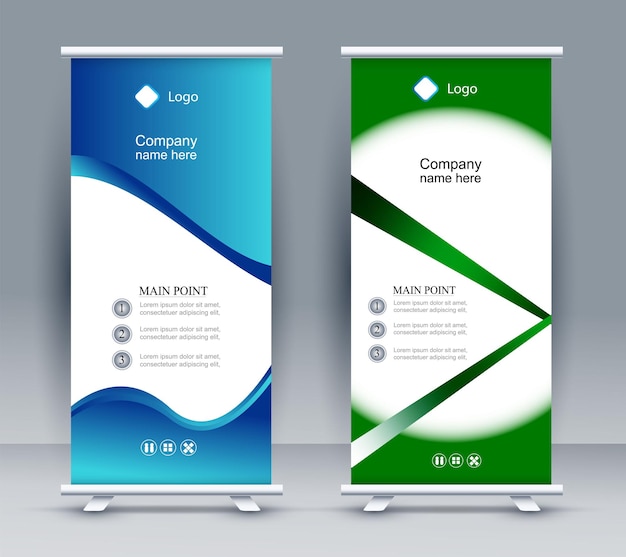 Vetor x stand design de banner moderno