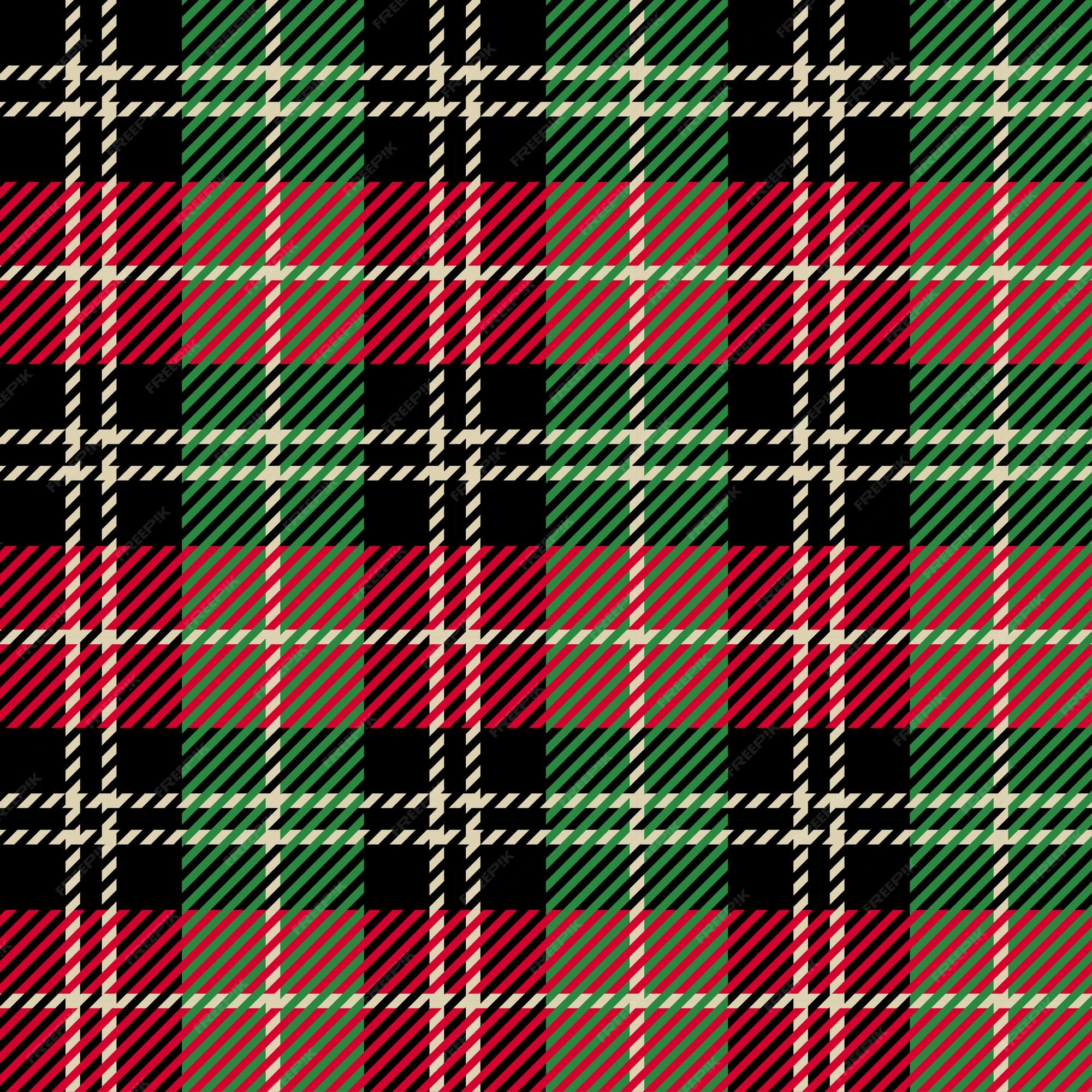 Papel de Parede ilustração xadrez de tecido escocês verde. design de estilo  plano de tartan têxtil. material de qualidade com textura infinita de cores  vermelho, branco e esmeralda. fundo argyle