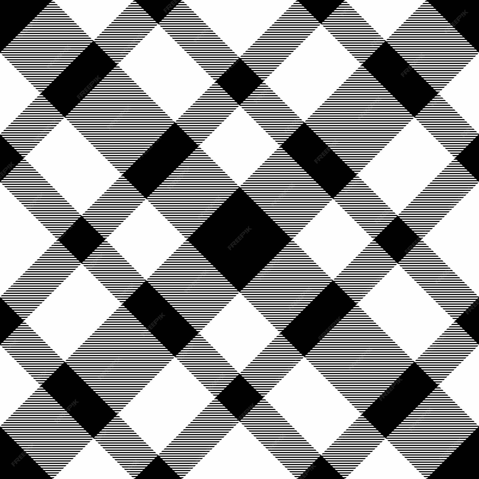 fundo de vetor padrão xadrez preto e branco, textura de tecido tartan  10551635 Vetor no Vecteezy