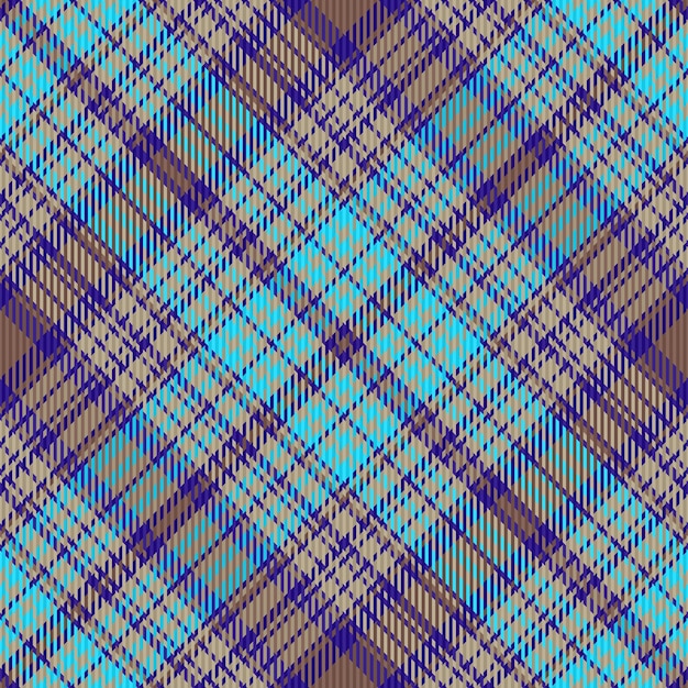 Xadrez xadrez sem costura vetor de tecido tartan textura têxtil padrão de fundo