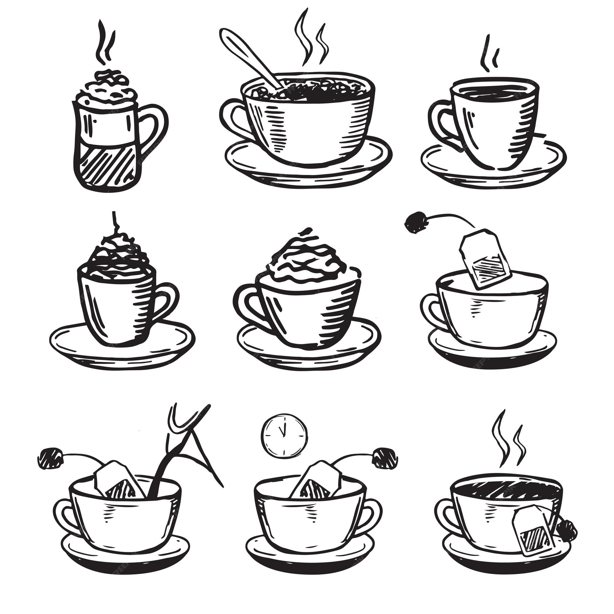 Café Da Manhã Inglês Com Uma Xícara De Chá, Torta De Damasco E Bule De Chá.  Conceito Para Cafés E Bares De Menu. Design Plano Com Sombras Longas.  Ilustração Vetorial. Royalty Free