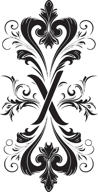 Vetor xiloide swirls font de madeira x vetor xilofone elegança letra melódica x decor vector