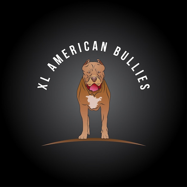Vetor xl american bullies design vetorial de cães