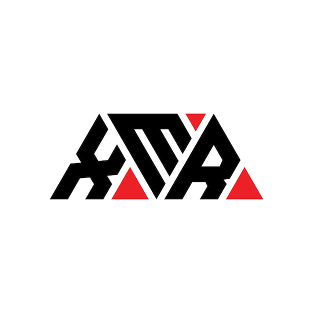 XMR triângulo letra logotipo design com forma de triângulo XMR logotipo triângulo design monograma XMR triángulo vetor logotipo modelo com cor vermelha XMR logo triangular simples elegante e luxuoso logotipo XMR
