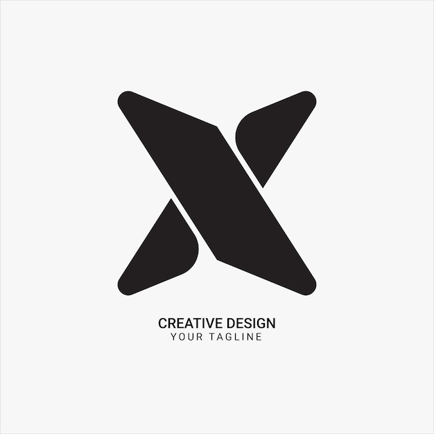 XS criativo ou SX ou X monograma inicial design de logotipo único de marca moderna